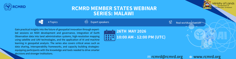 RCMRD Member States Webinar-Malawi series